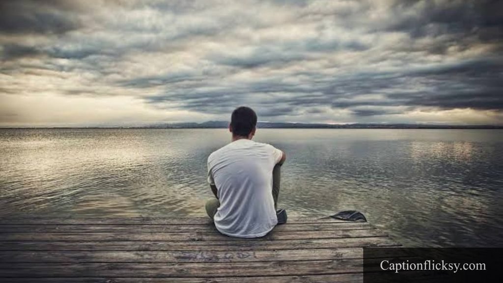 alone sad caption