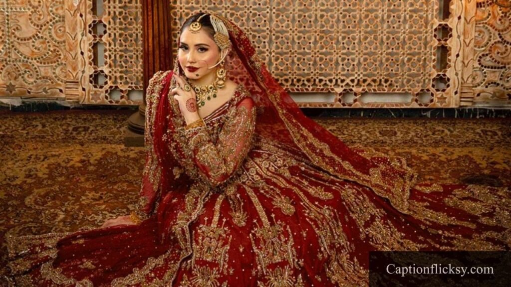 caption for lehenga post on instagram