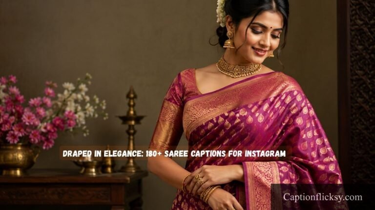 Saree Captions for Instagram