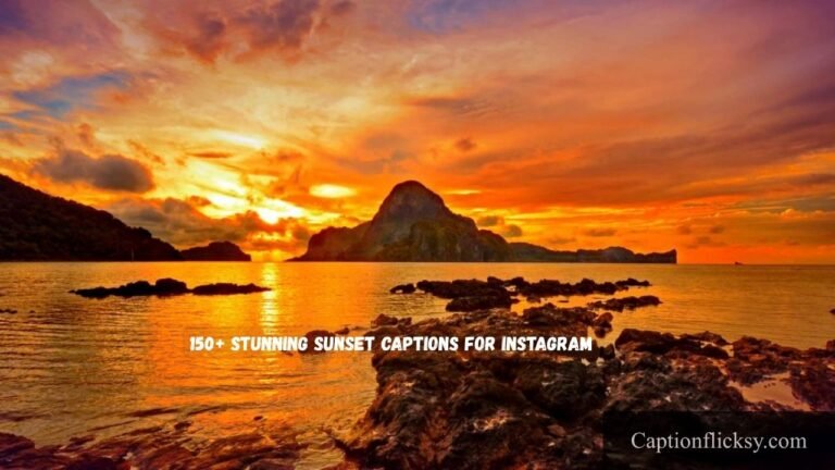 Sunset Captions for Instagram
