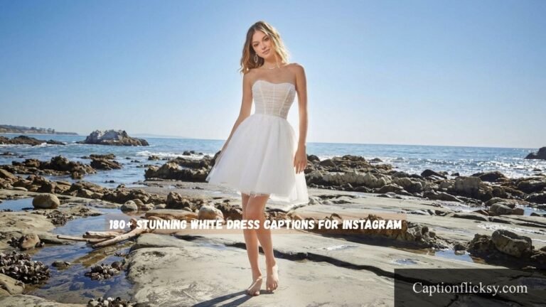 White Dress Captions For Instagram
