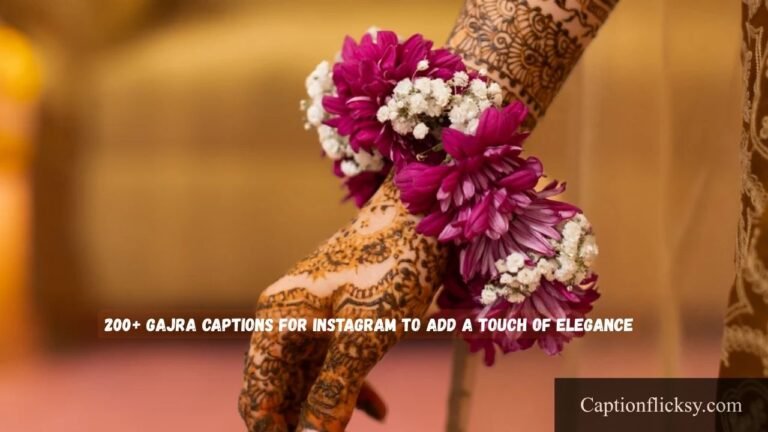 Gajra Captions for Instagram