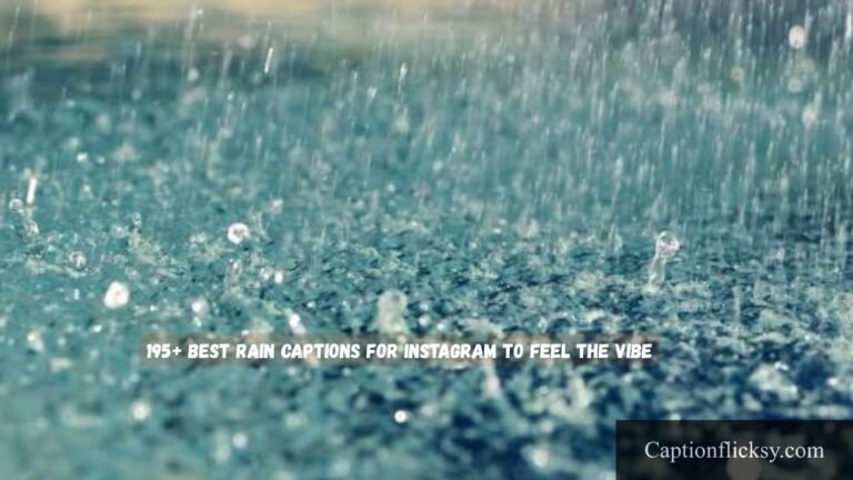 Rain Captions For Instagram
